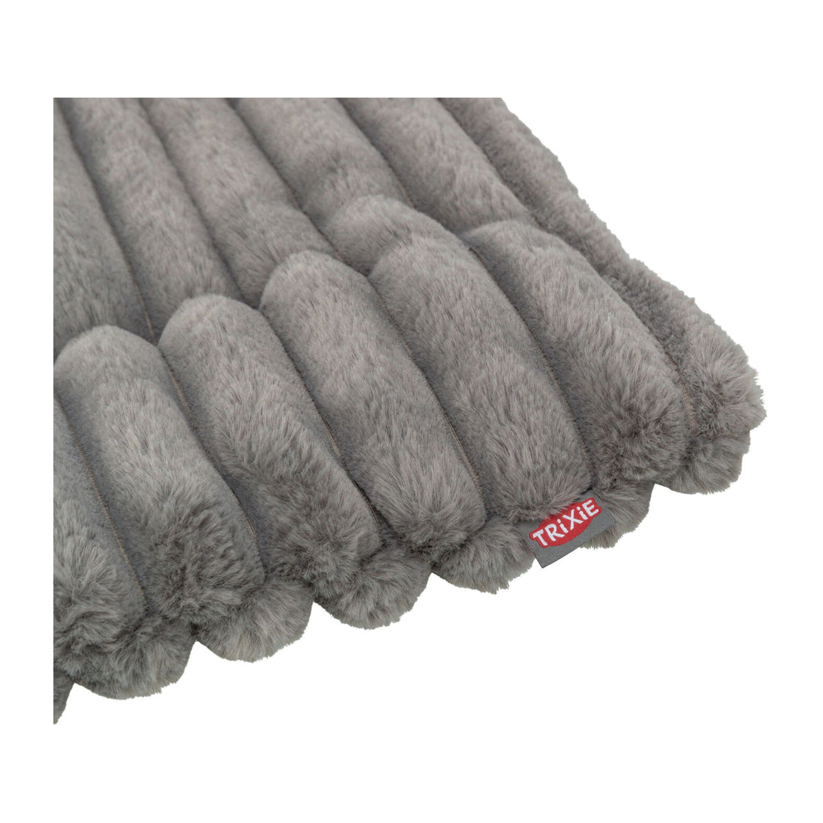 Nærbilde av hundematte Lonni Soft Edition fra Trixie i plysj, grå