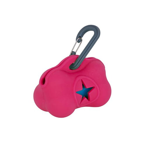 Hundeposeholder i silikon – Lime, Turkis eller Rosa