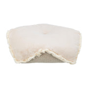 Hundepute Boho i vevd stoff, beige