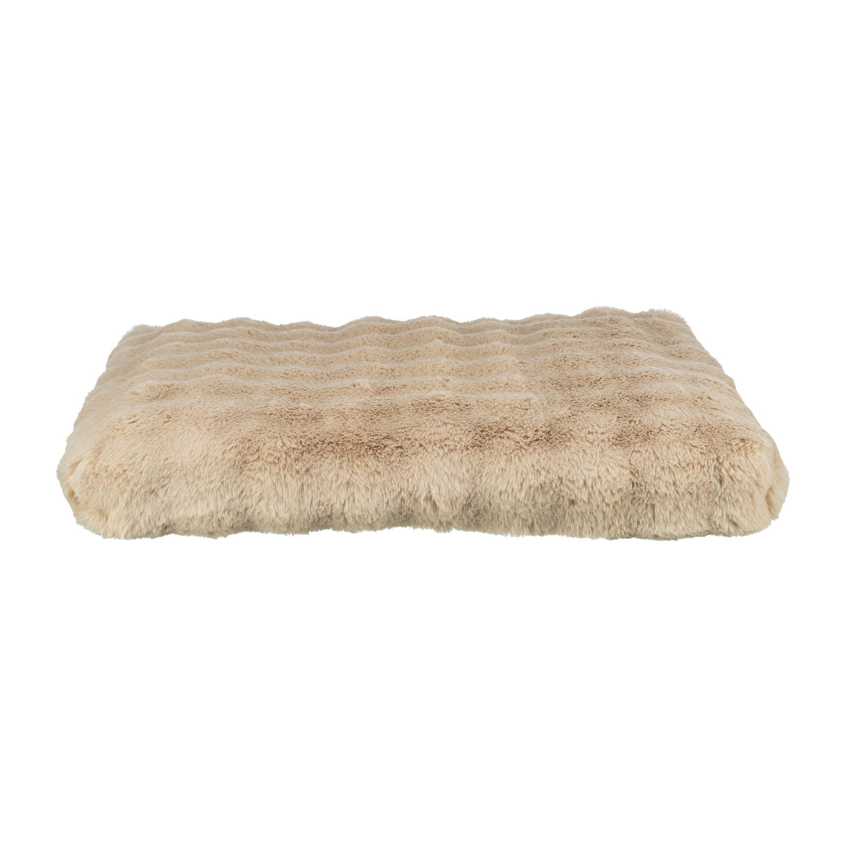 Hundepute Elli Soft Edition i myk plysj, sand