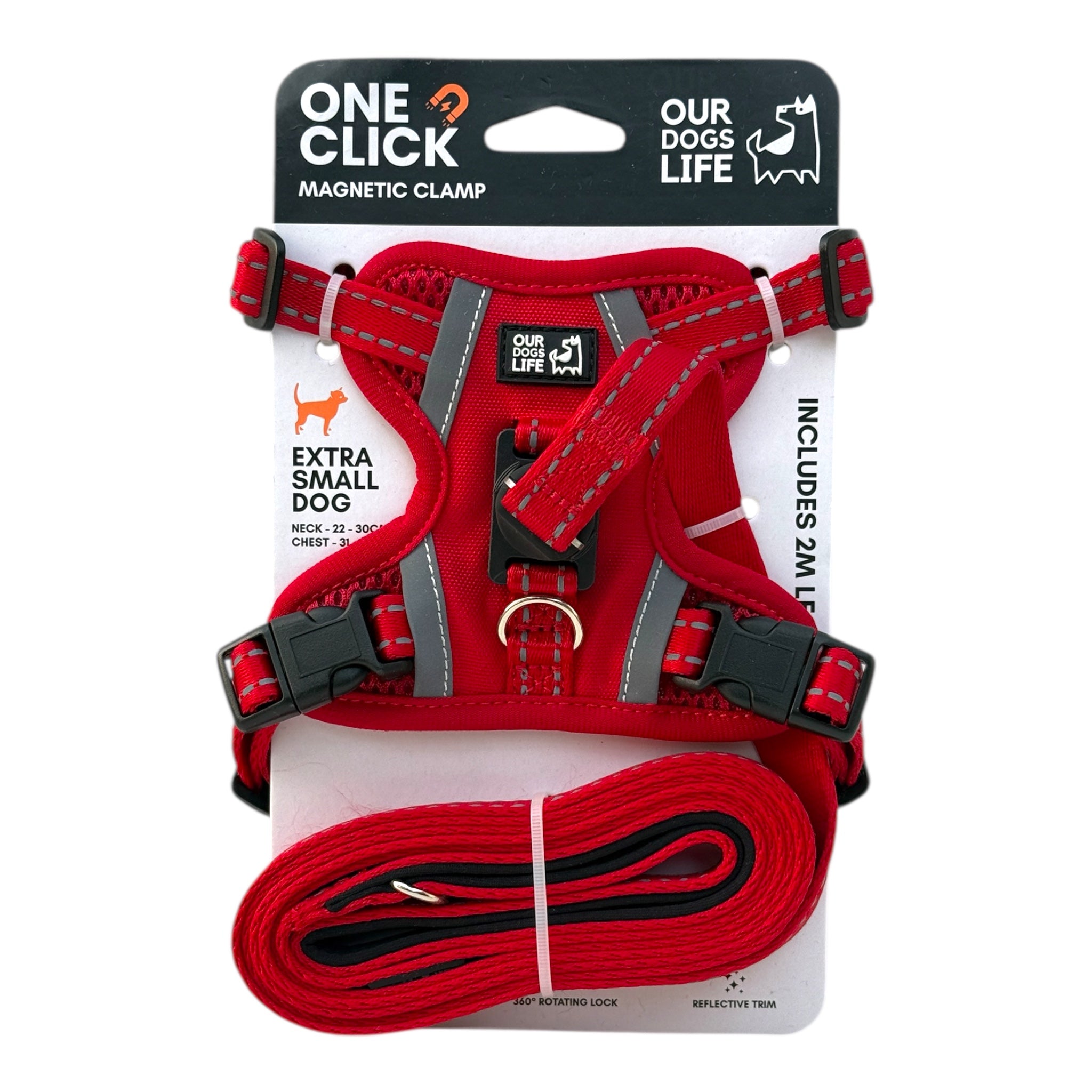 OurDogsLife hundesele med magnetlås