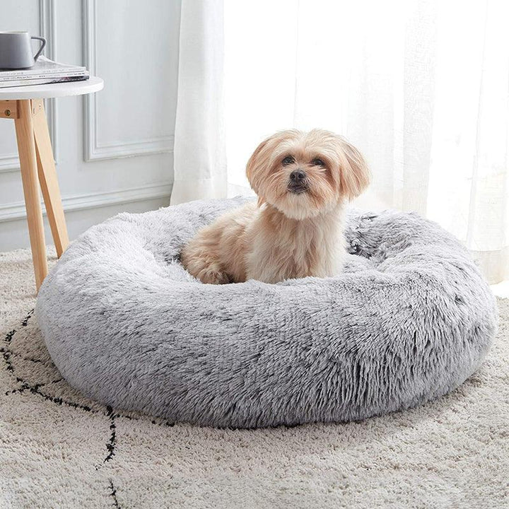 Hundeseng Donut / Fluffy Hundeseng - Avtagbart trekk - Hundevennen