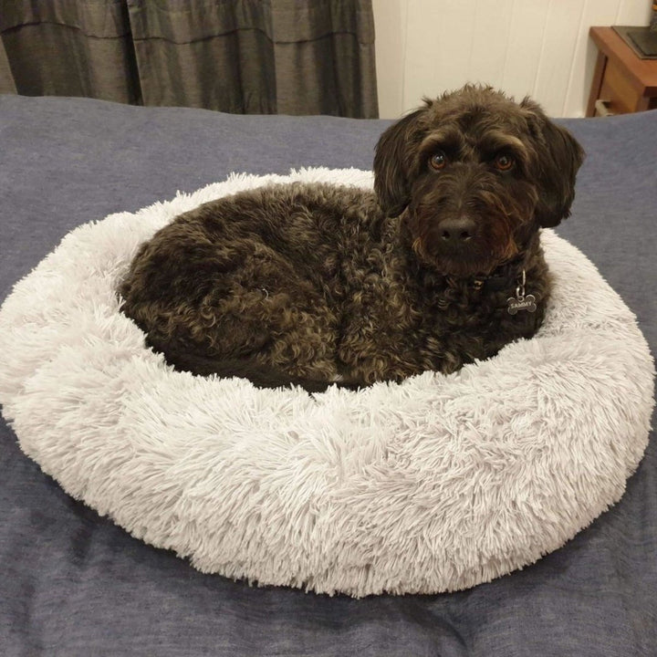 Hundeseng Donut / Fluffy Hundeseng - Avtagbart trekk - Hundevennen