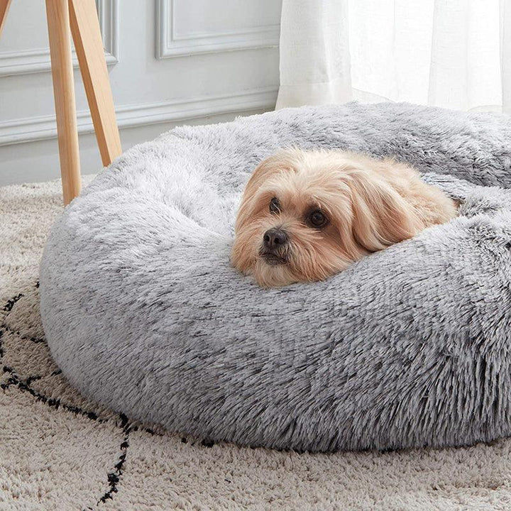 Hundeseng Donut / Fluffy Hundeseng - Avtagbart trekk - Hundevennen