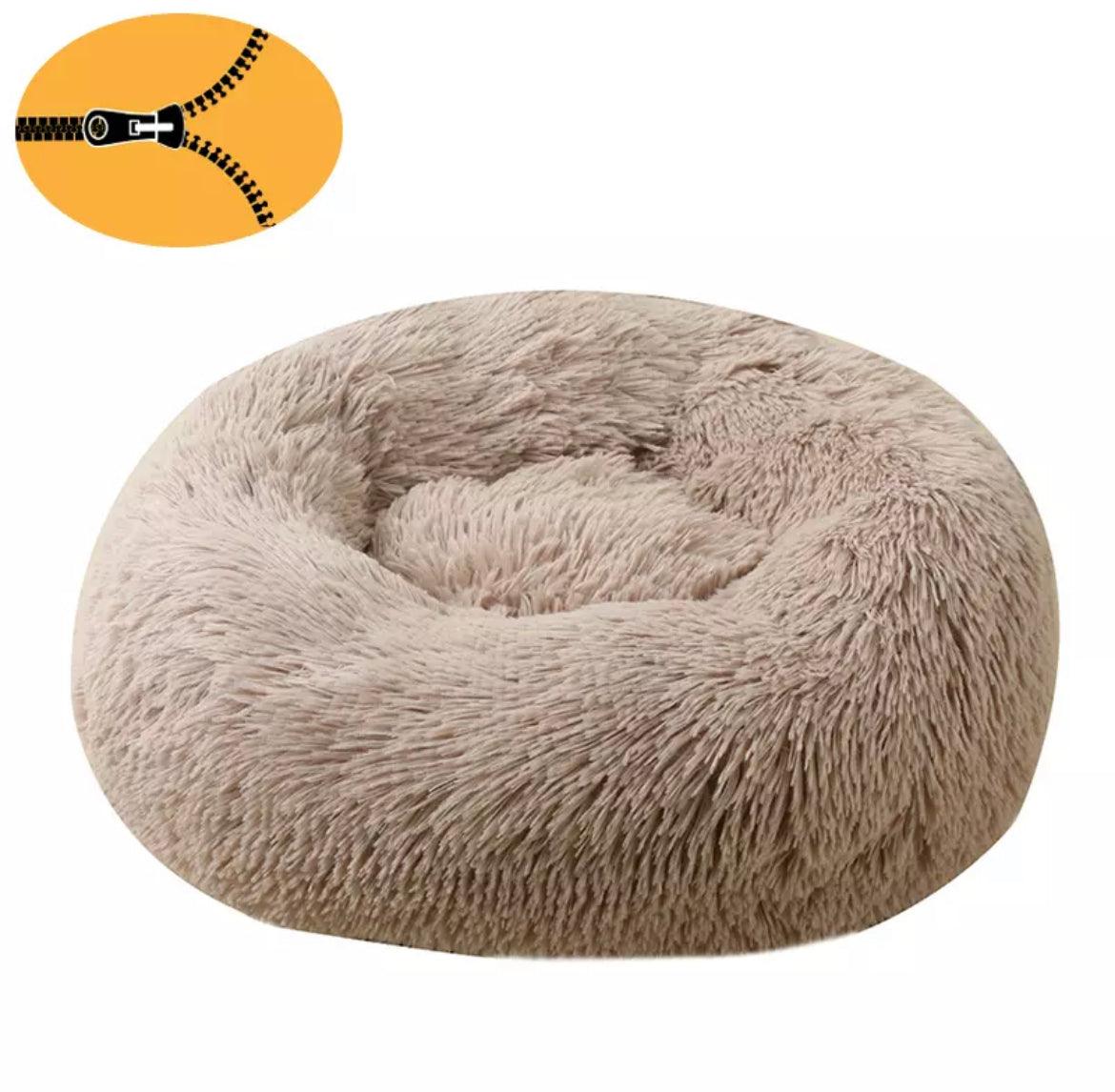 Hundeseng Donut / Fluffy Hundeseng - Avtagbart trekk - Hundevennen