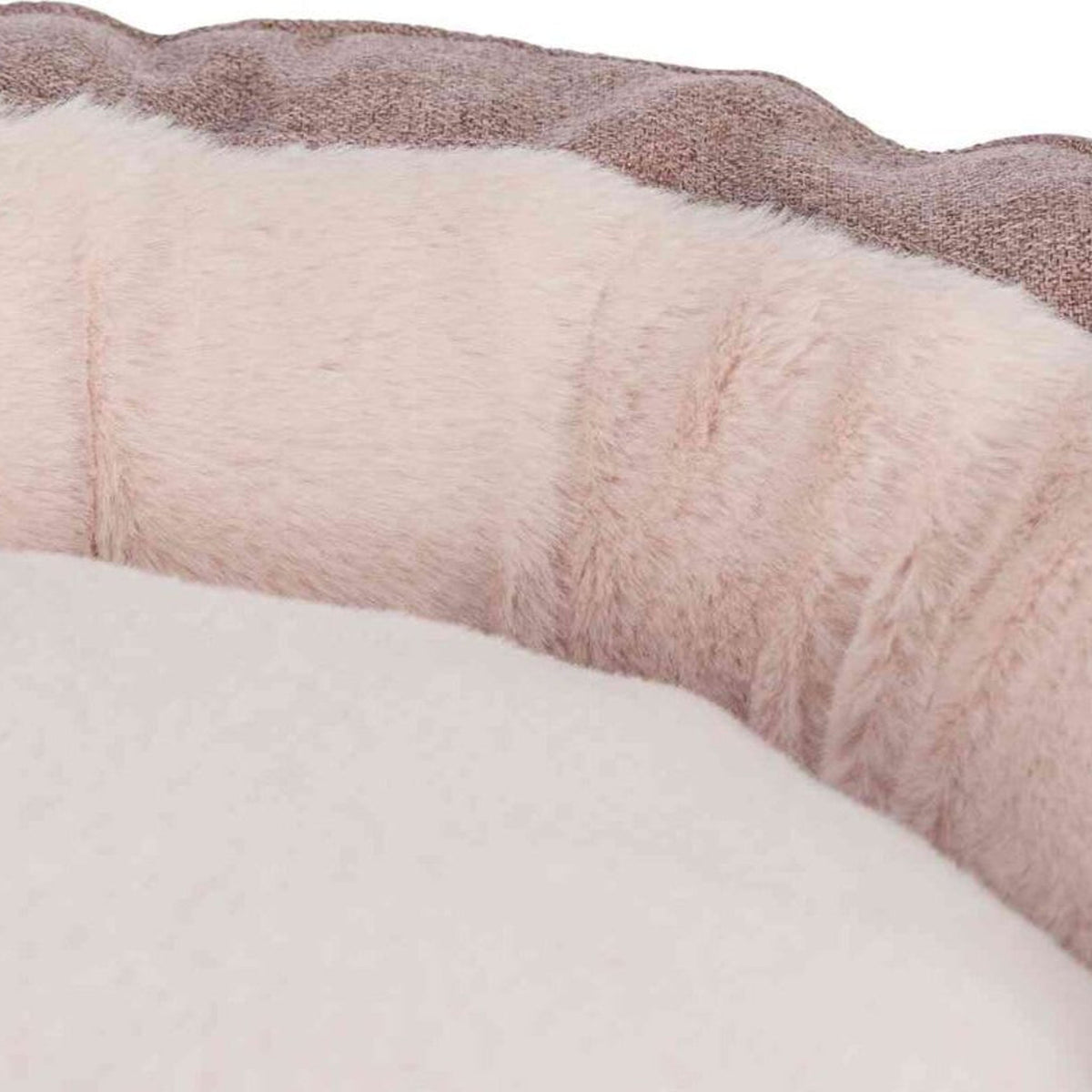 Nærbilde av hundeseng Felicia med avtakbart trekk, rosa