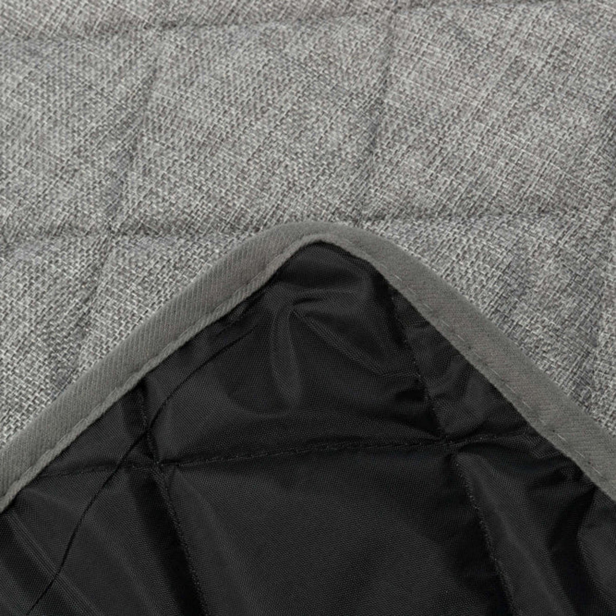 Nærbilde av hundeseng Nero Soft Edition for sofaen, lysegrå