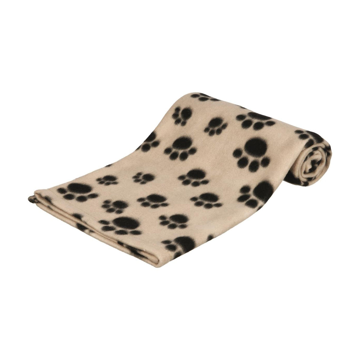 Hundeteppe Beany i fleece, beige, på hvit bakgrunn