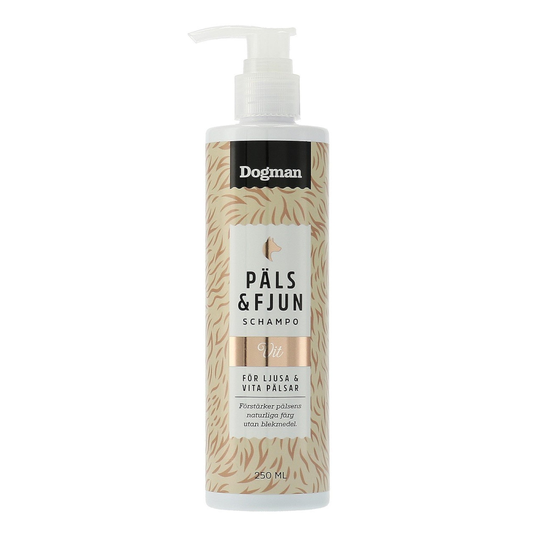 Dogman Päls & Fjun Hvit hundesjampoo 250 ml