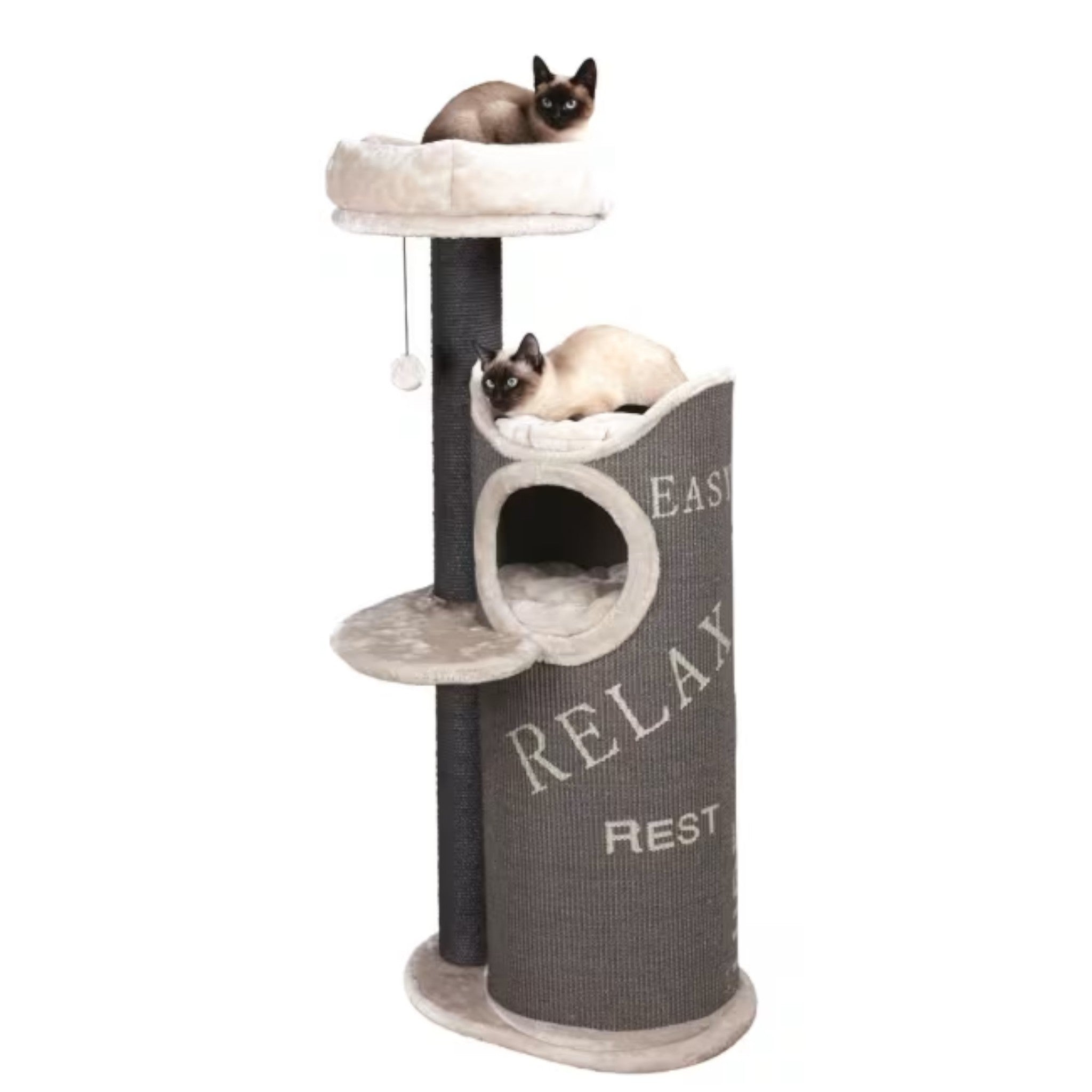 Klorestativ 134 cm for katt – Juana lys grå