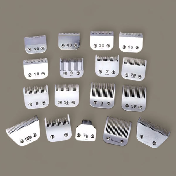 Skjær til klippemaskin A5-serie | Andis, PCS, Wahl, Oster, Moser (0,25mm – 16mm)