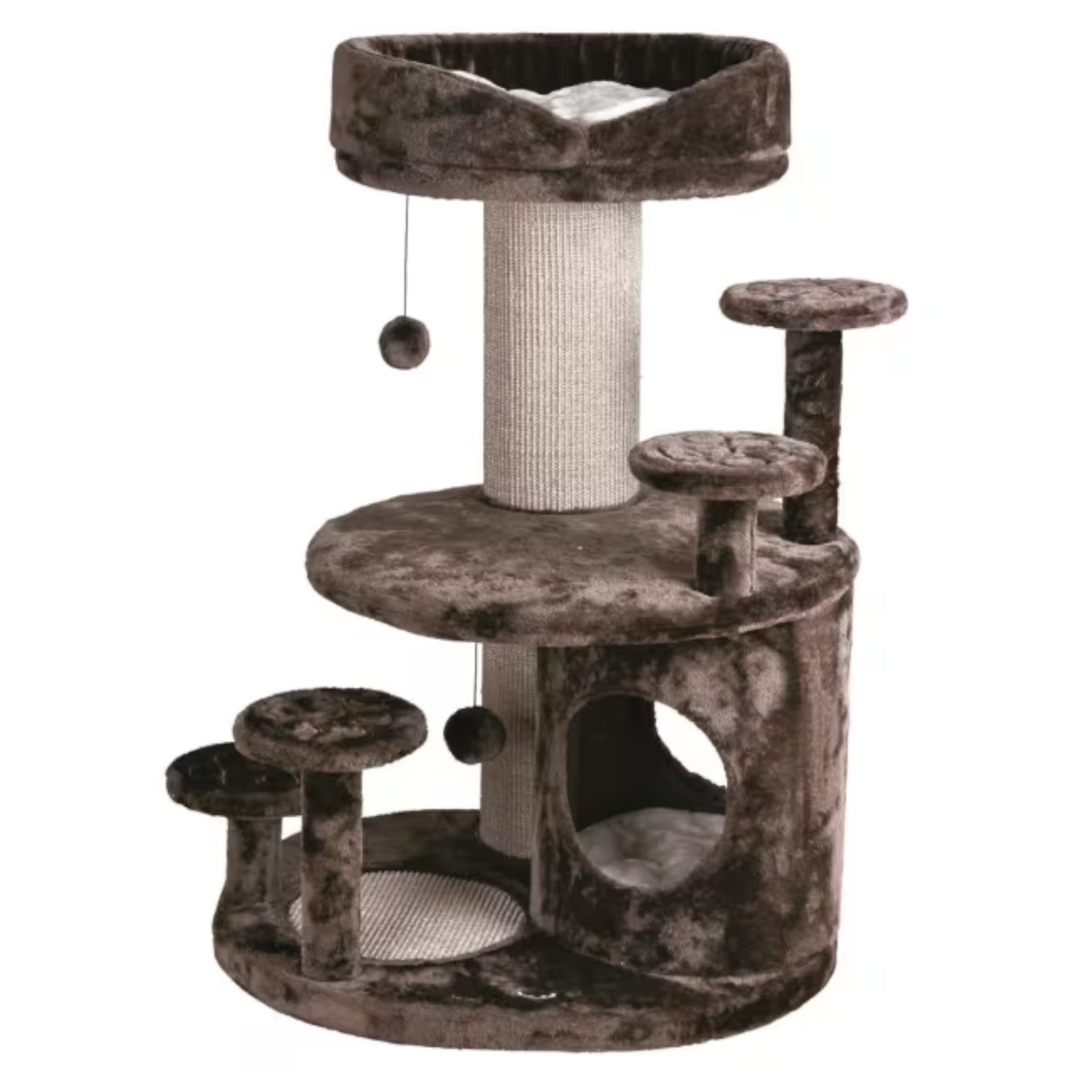 Kattemøbel for eldre katter 96 cm – Emil brun/beige