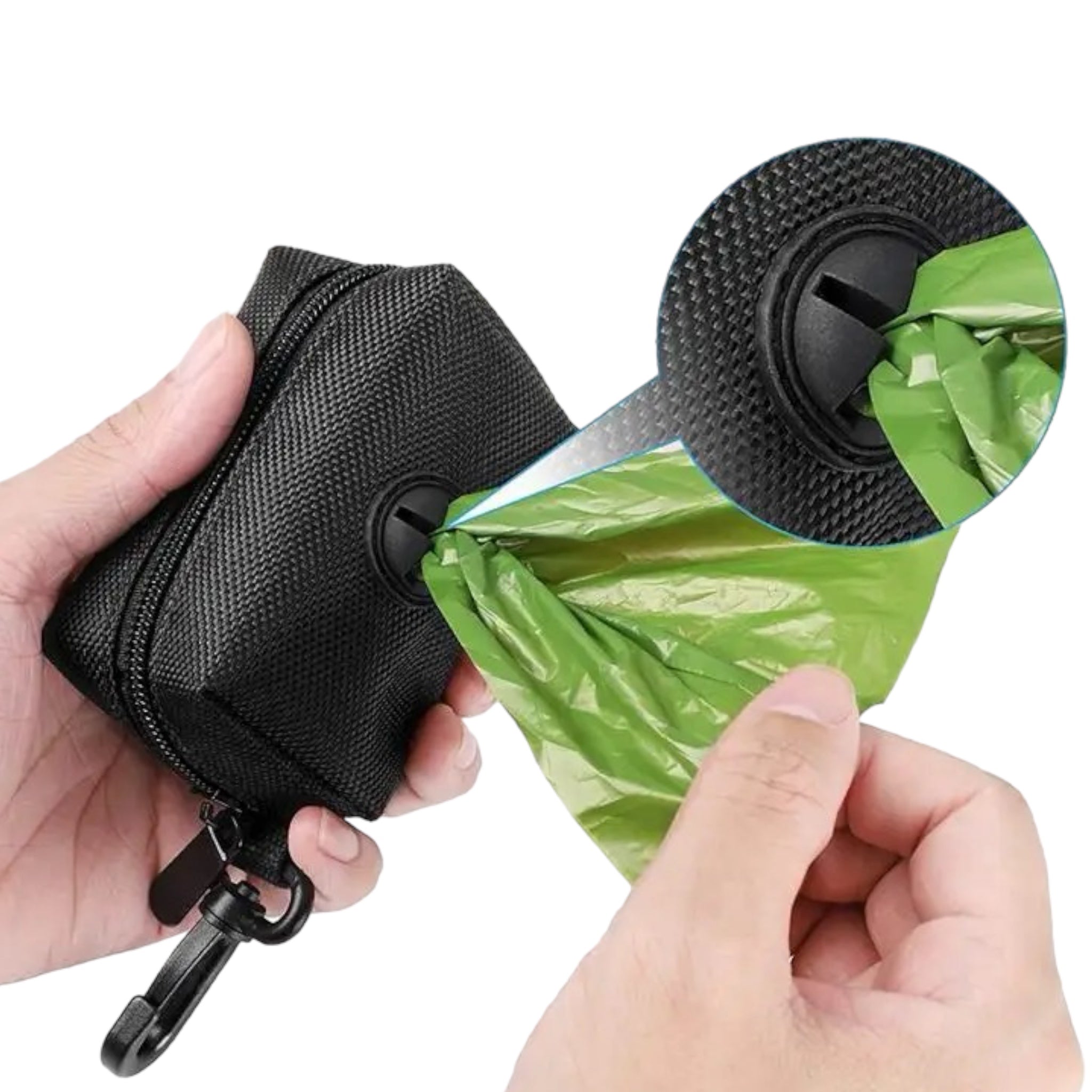 Hundeposeholder med dispenser til hundebånd