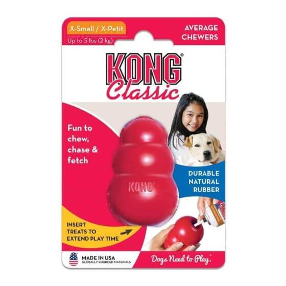 KONG Classic – Slitesterk hundeleke for lek og tygging