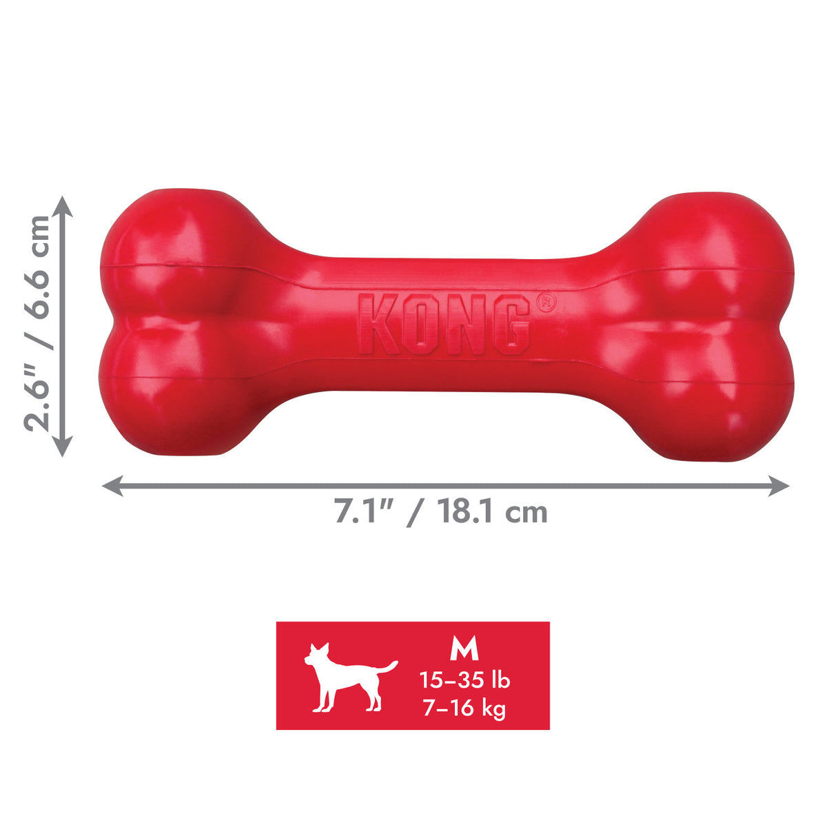 Kong Holiday Goodie Bone M
