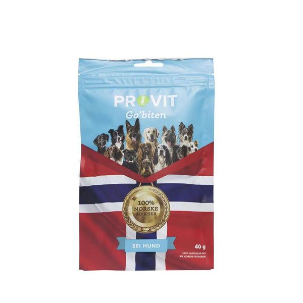 PROVIT Frysetørket Sei – Naturlige godbiter til hund 40g