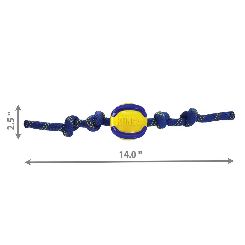 KONG Jaxx Brights Ball W/Rope Medium