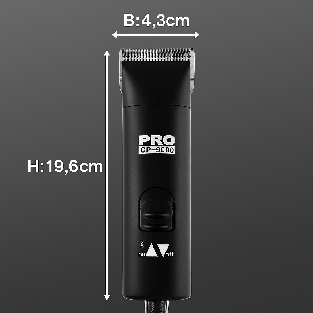 PCS Pro CP-9000 – Profesjonell klippemaskin for hund, katt og andre dyr