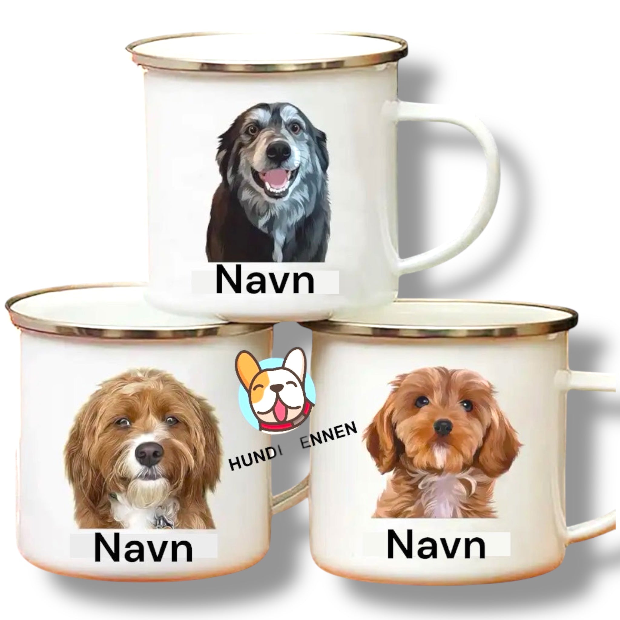 Personlig emaljekopp med navn