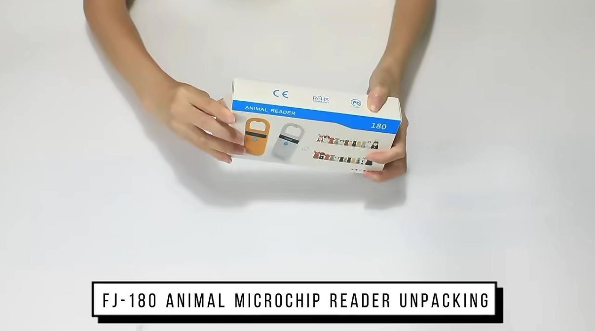 Last inn video: Chipleser blåtann RFID – Chip skanner for hund &amp; katt