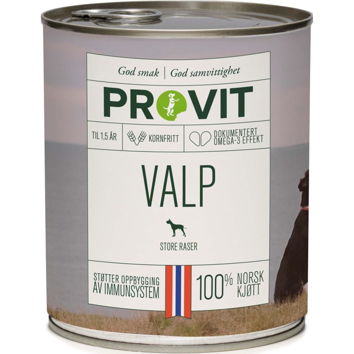 PROVIT valp store raser våtfôr 800 g