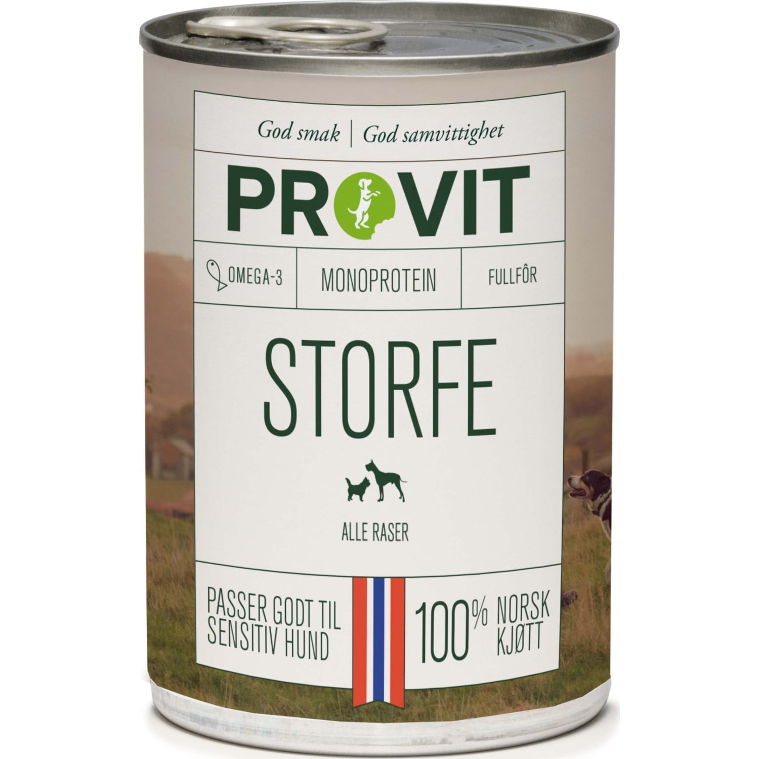 PROVIT storfe våtfôr til hund 400 g