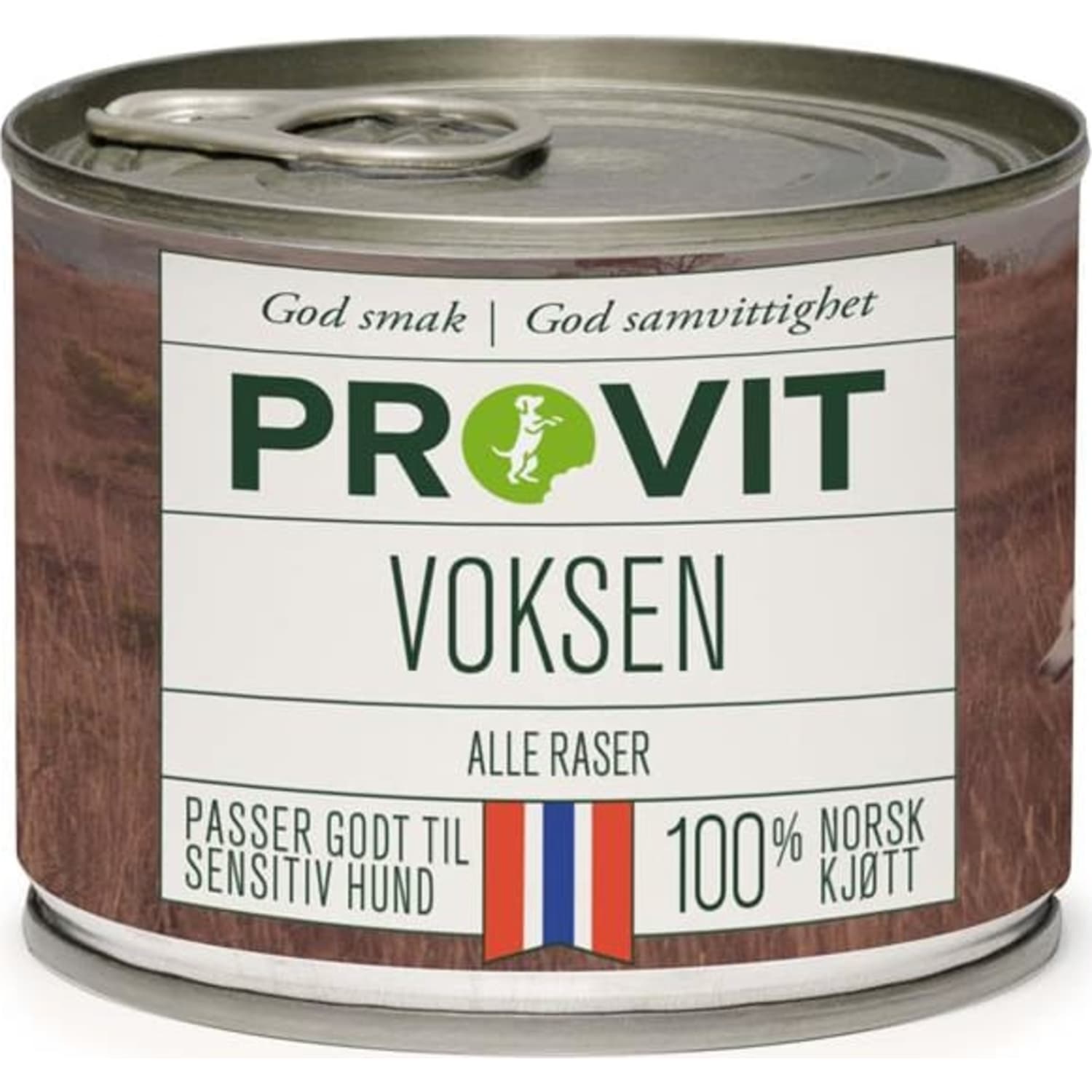 PROVIT voksen våtfôr til hund 185 g