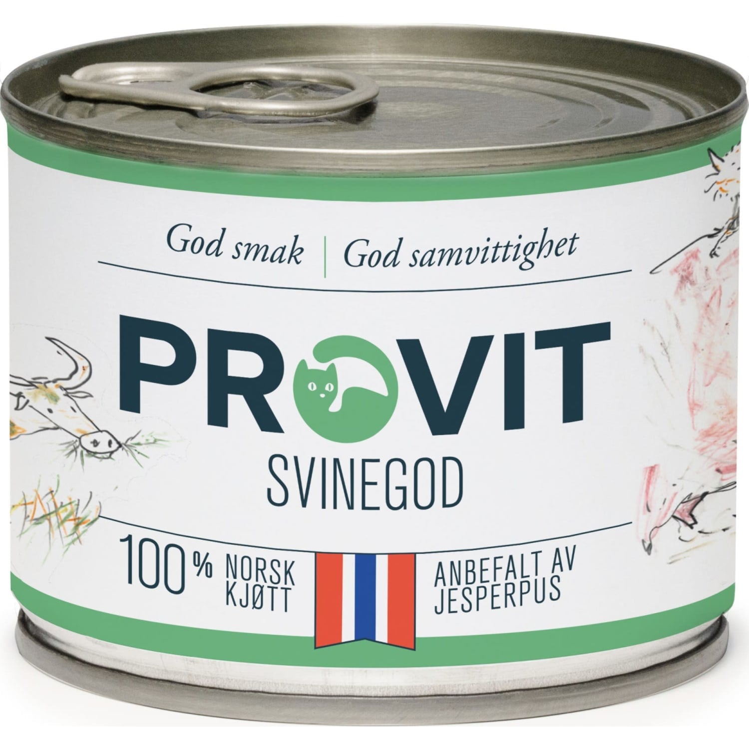 PROVIT boksemat til katt Svinegod 185 g
