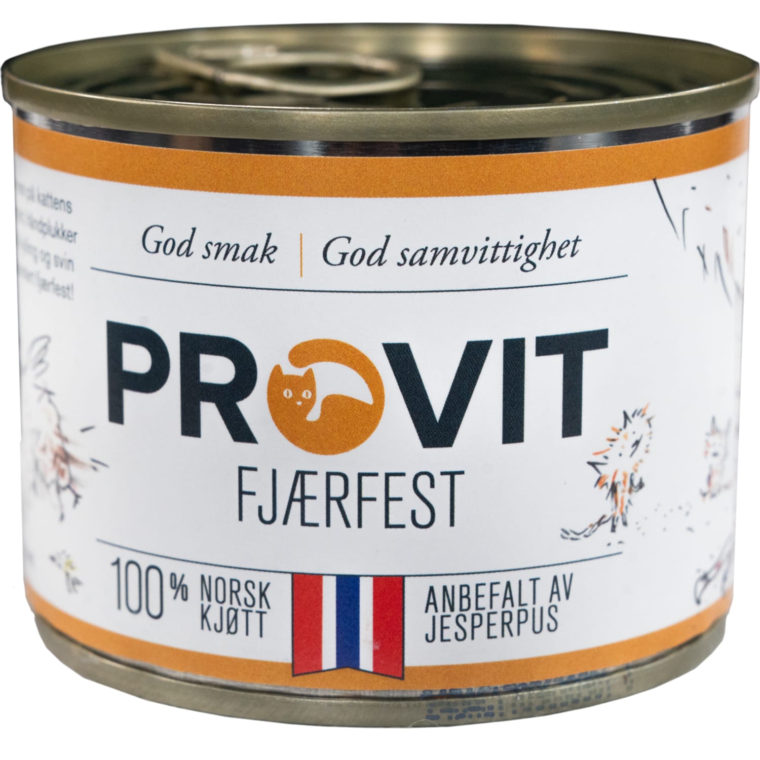 PROVIT boksemat til katt Fjærfest 185 g