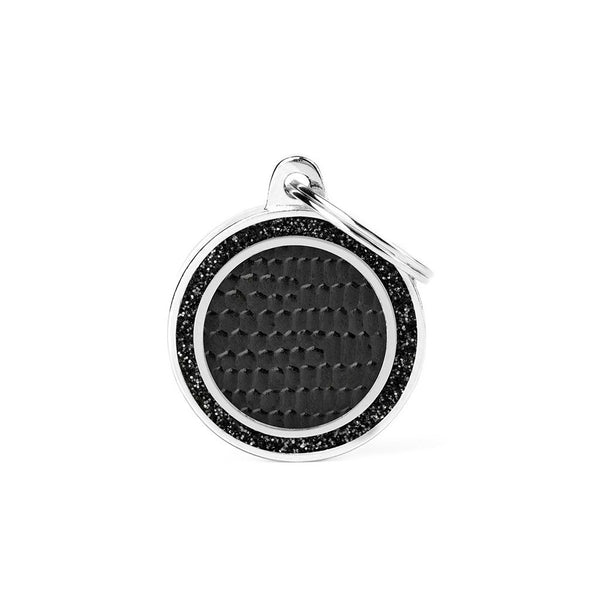 Shine - "Medium Circle Saint Tropez Black with Glitter"