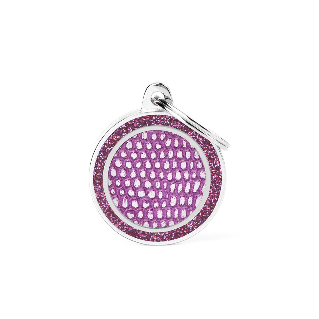 Shine - "Medium Circle Saint Tropez Lilac with Glitter"