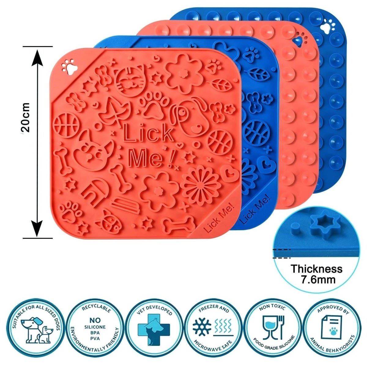 Slikkebrett - Slikkematte Lick Me™ - Slow Feeder - Hundevennen