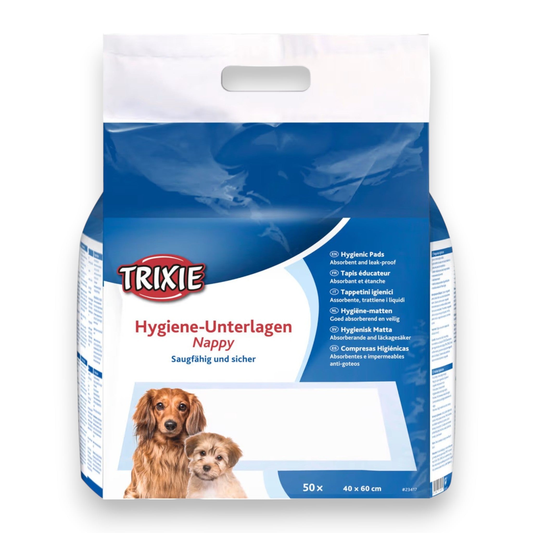 Trixie tisseunderlag til valp og hund, 40 × 60 cm, 50 stk.