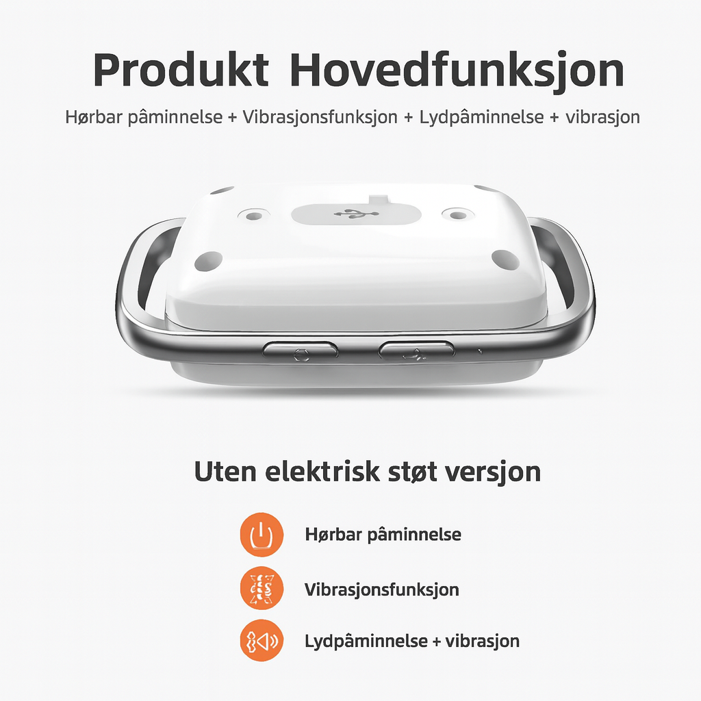 Fjernkontroll til treningshalsbånd med knapper for lyd og vibrasjon