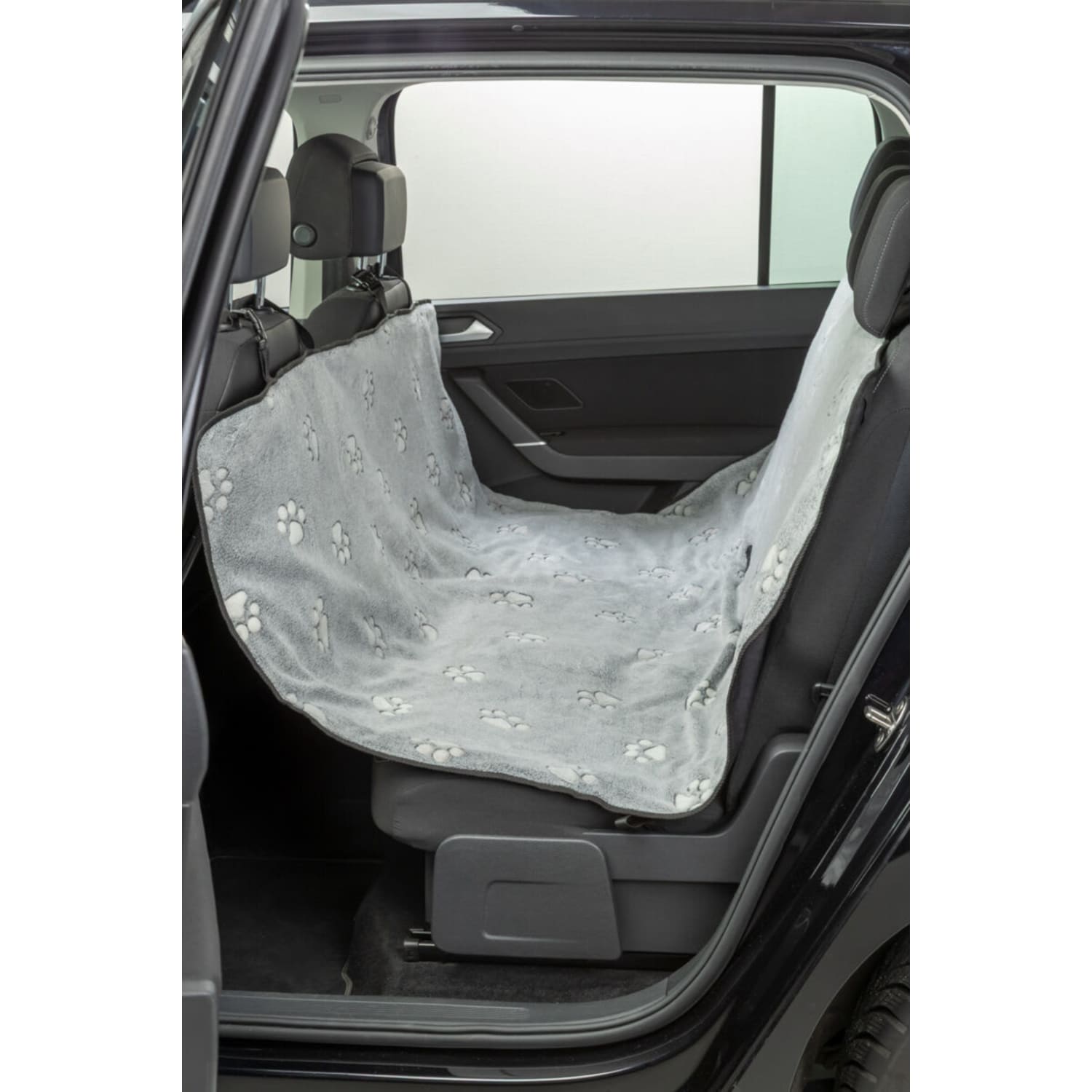 Baksetetrekk polyester 145 × 160 cm Grå/Sort