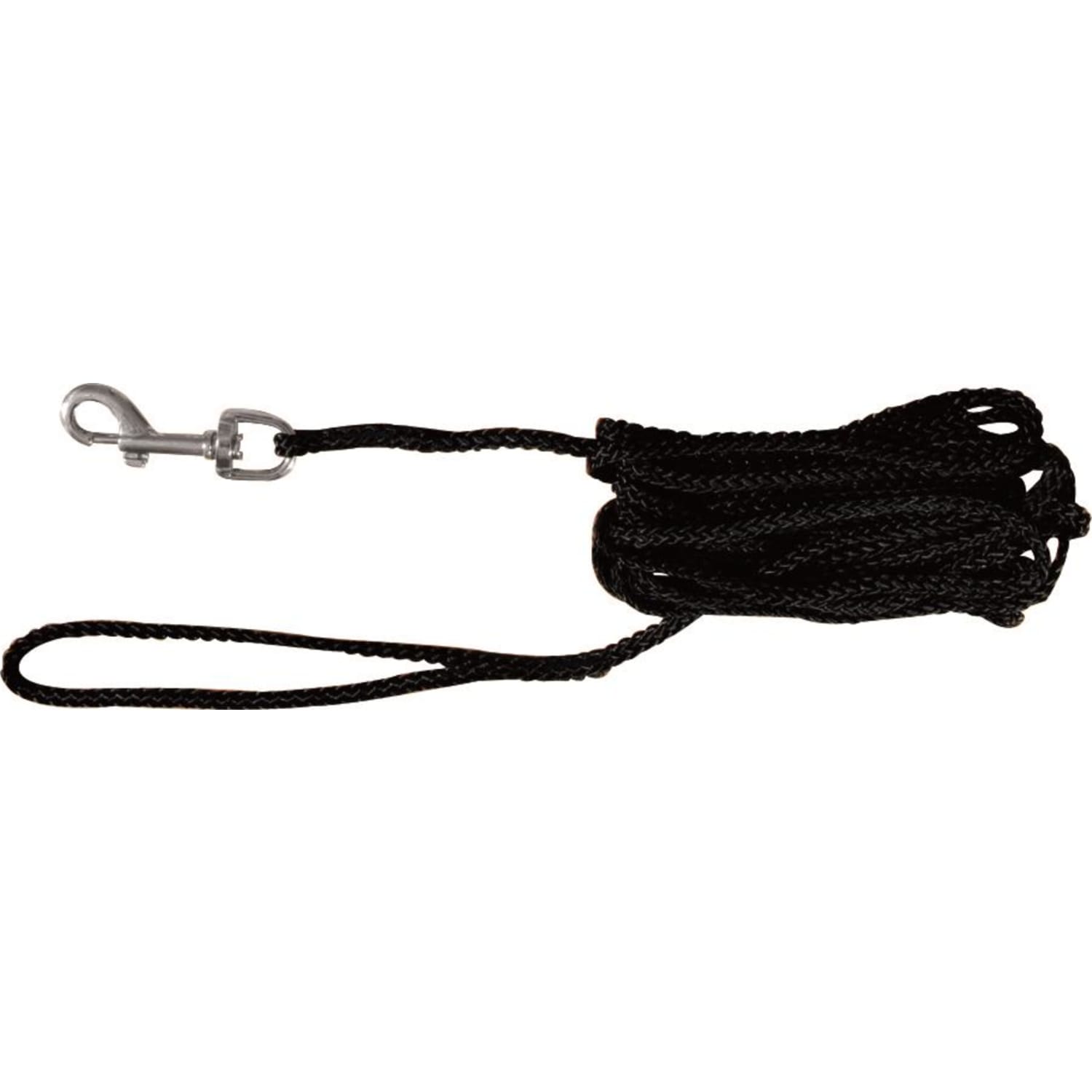 Trixie sporline nylon 5 mm 10 m Sort