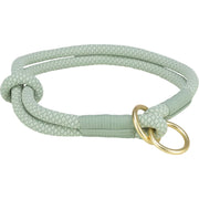 Halsbånd Soft Rope halvstrup 35 cm 6 mm (S) Sage/Mint