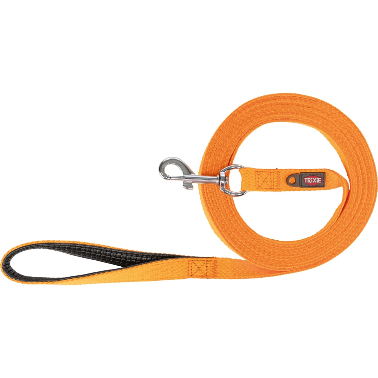 Trixie sporline bomull håndtak 20 mm 10 m Oransje