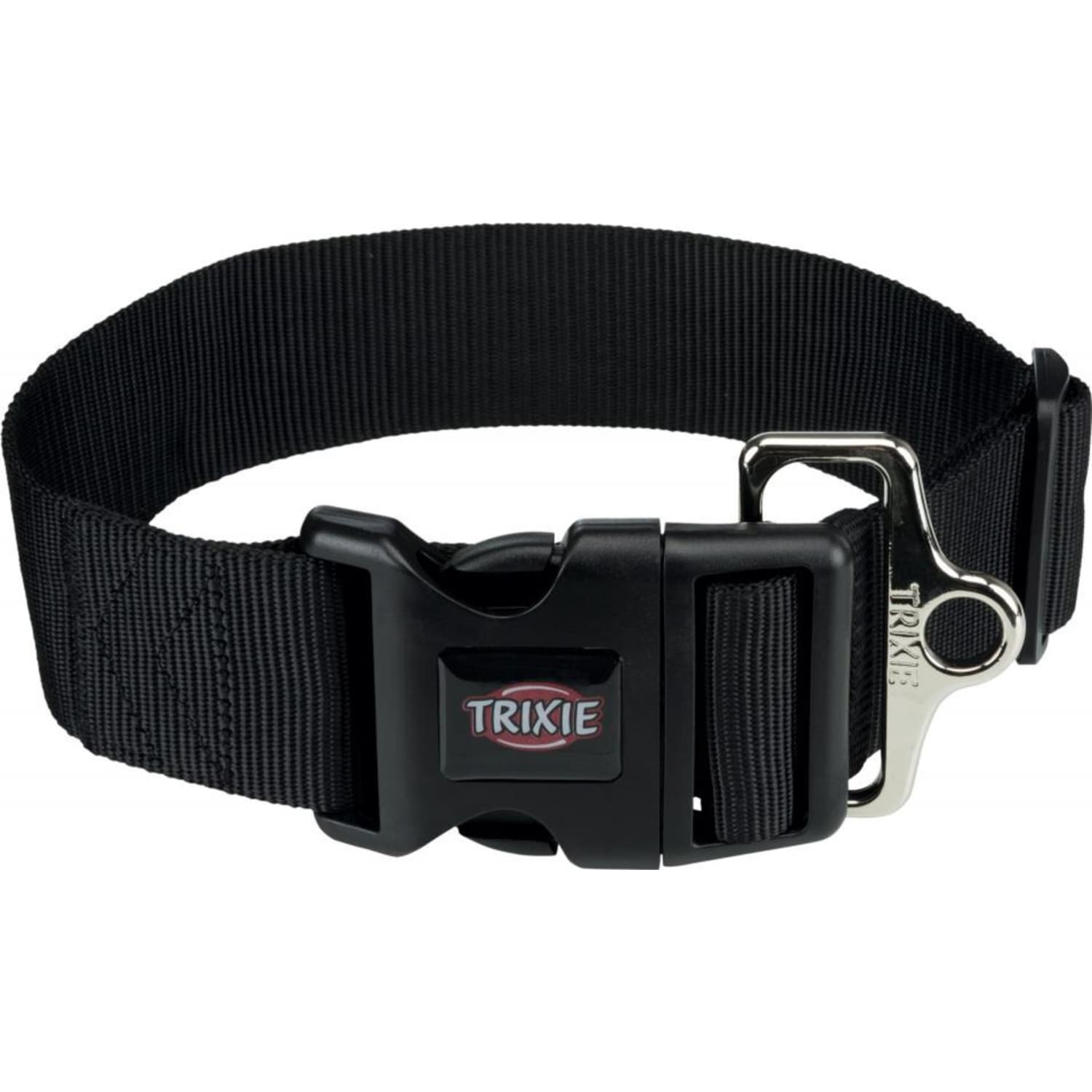 Halsbånd Premium med hurtiglås 50 mm M/L 40–60 cm Sort