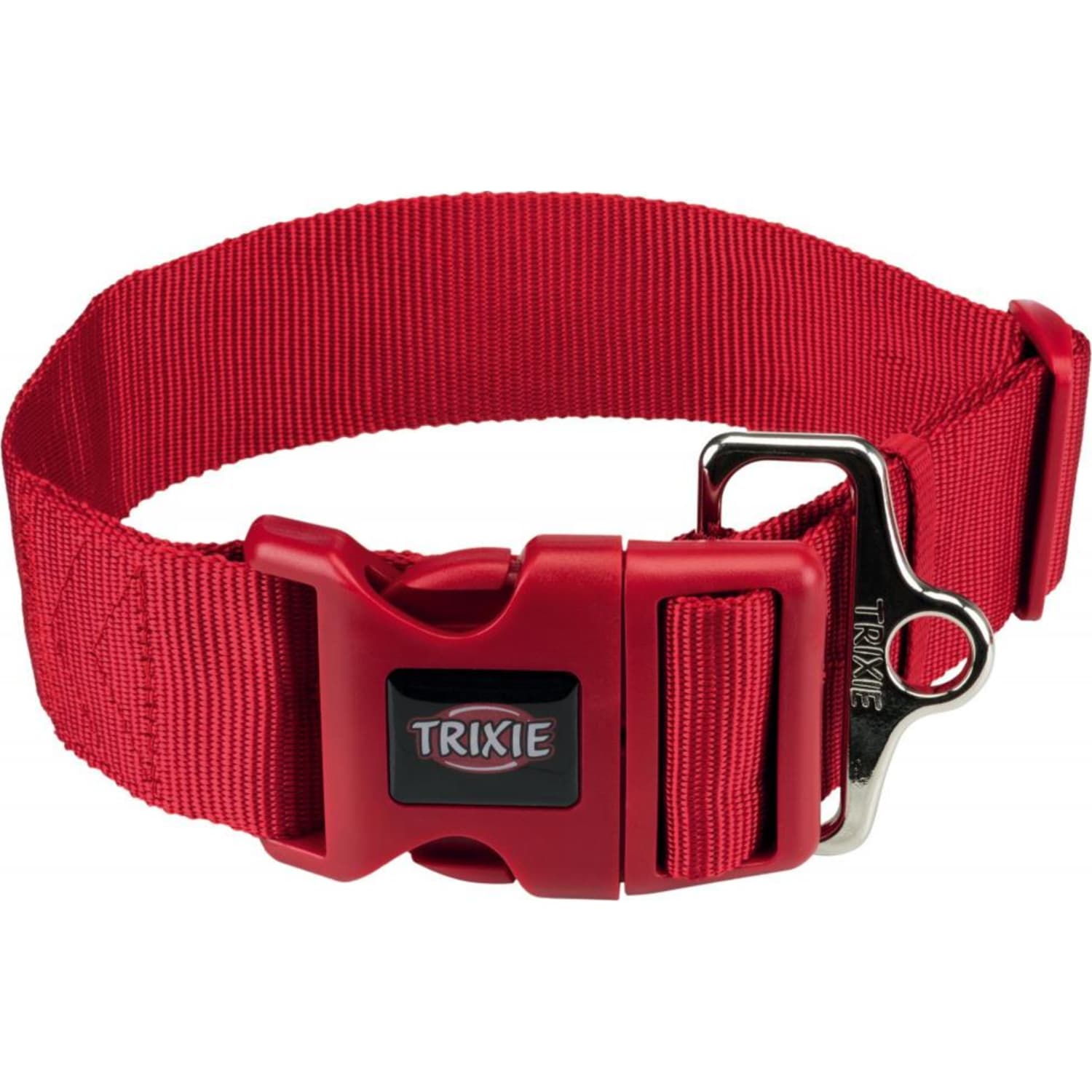 Halsbånd Premium med hurtiglås 50 mm M/L 40–60 cm Rød