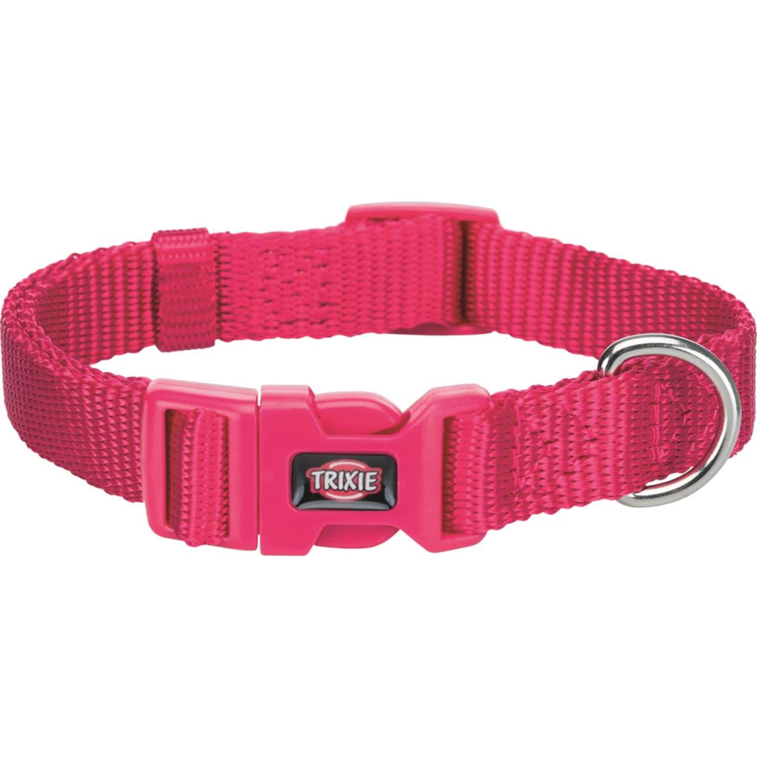 Halsbånd Premium med hurtiglås 10 mm XS/S 22–35 cm Fuchsia