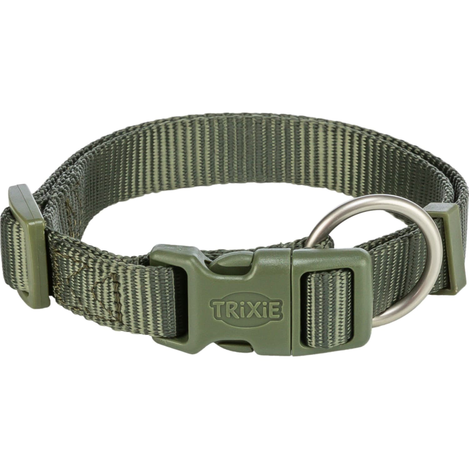 Halsbånd Premium med hurtiglås 10 mm XS/S 22–35 cm Olive Green
