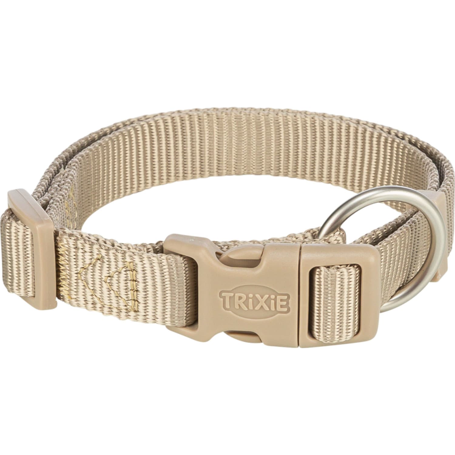 Halsbånd Premium med hurtiglås 10 mm XS/S 22–35 cm Sand