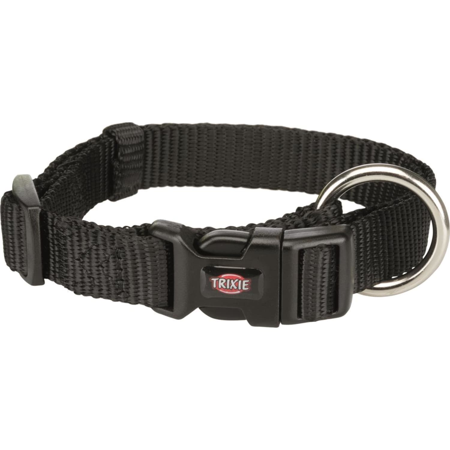 Halsbånd Premium med hurtiglås 15 mm S/M 30–45 cm Sort