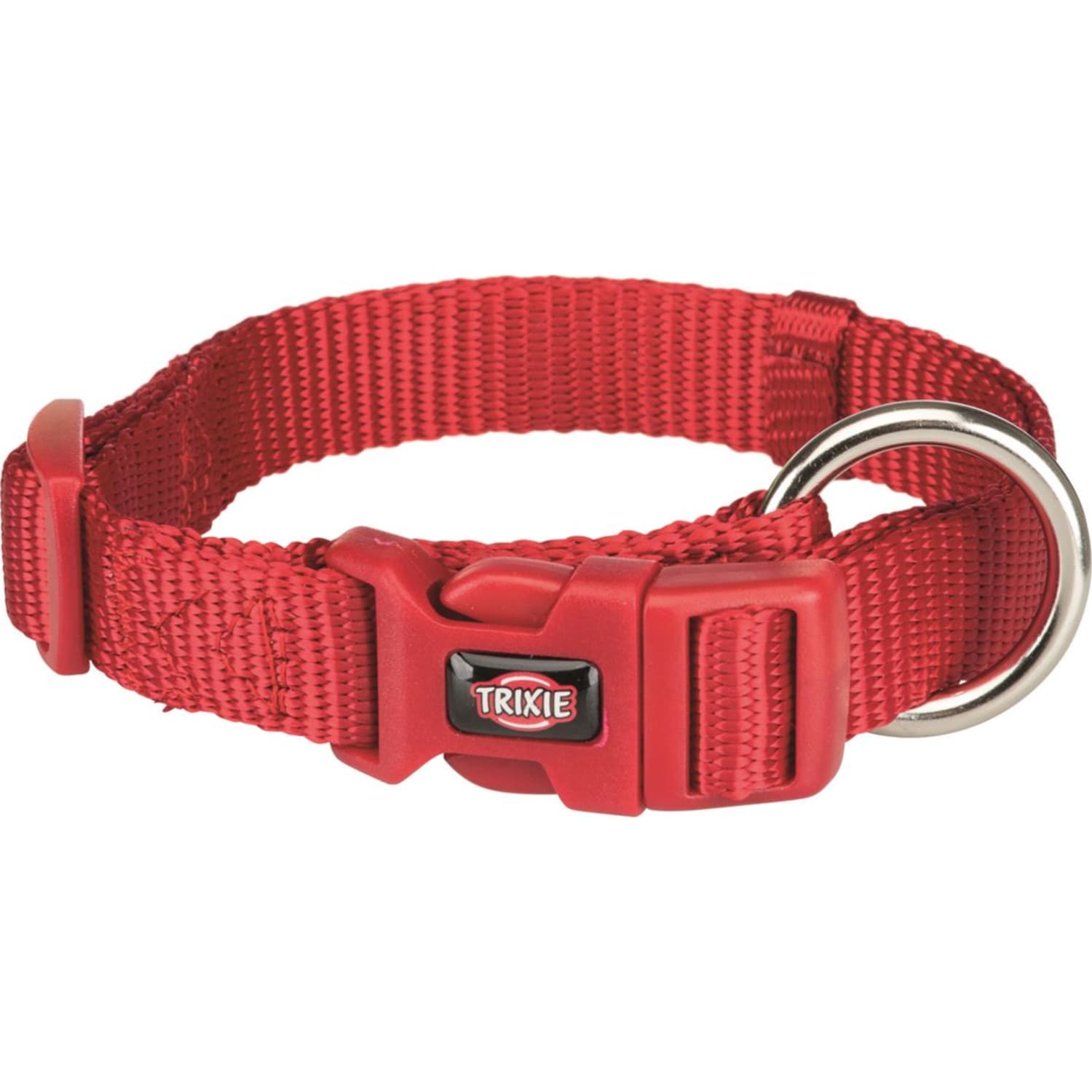 Halsbånd Premium med hurtiglås 15 mm S/M 30–45 cm Rød