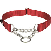 Halsbånd Premium nylon halvstrup S/M 30–40 cm Rød
