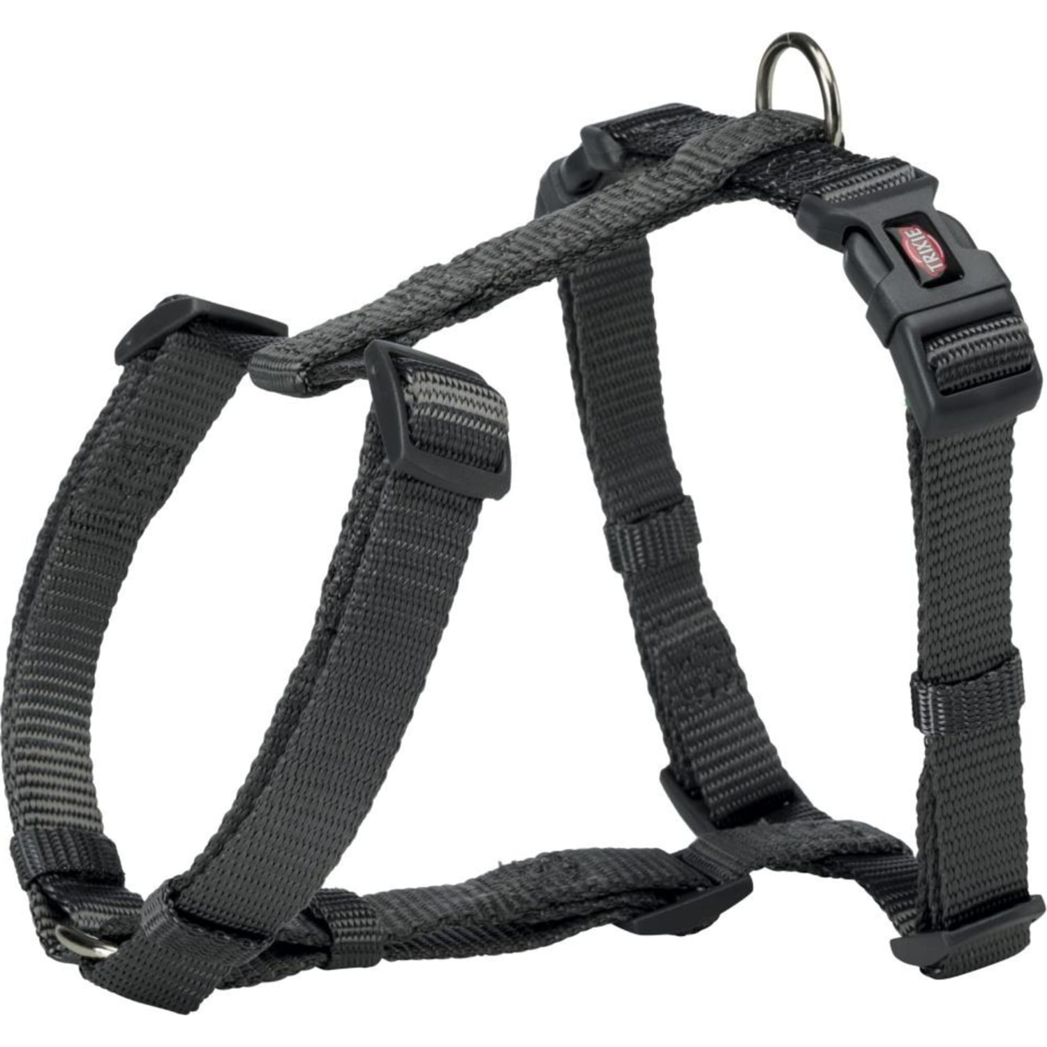 Hundesele Premium 10 mm XS/S 30–44 cm Grafitt grå