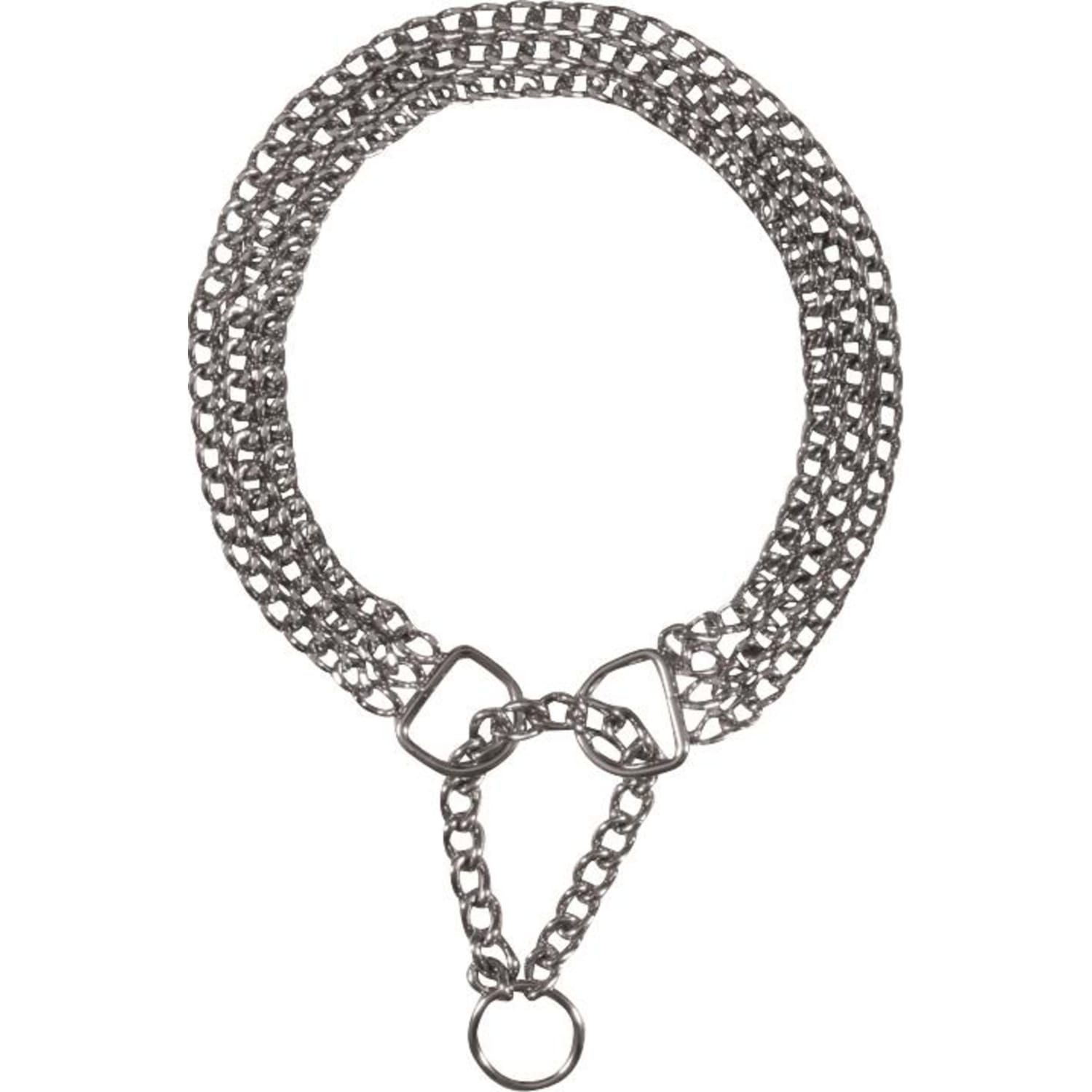 Halsbånd kjetting 45 cm 3 lag