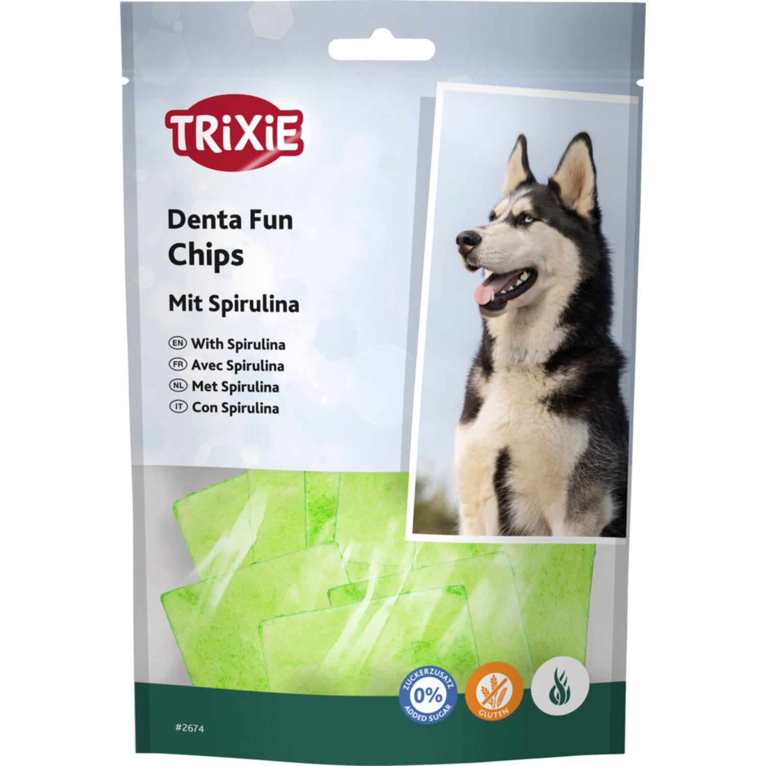 Trixie tyggechips dentafun med spirulina 50 g