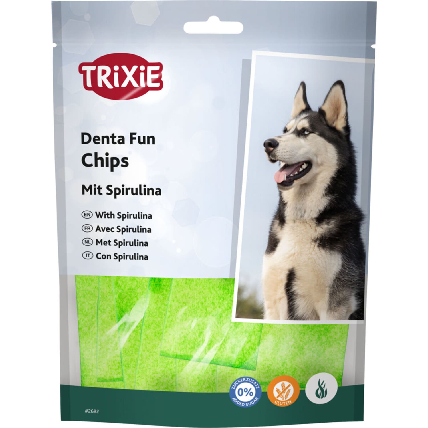 Trixie tyggechips dentafun med spirulina 100 g
